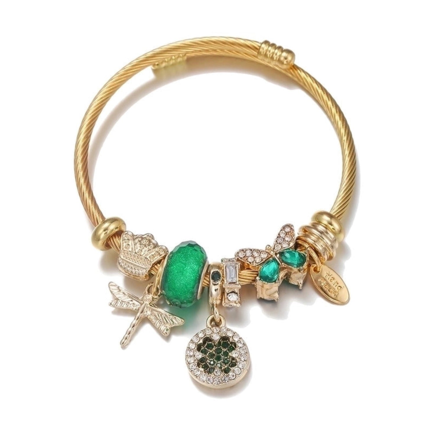 Armband Green Charms