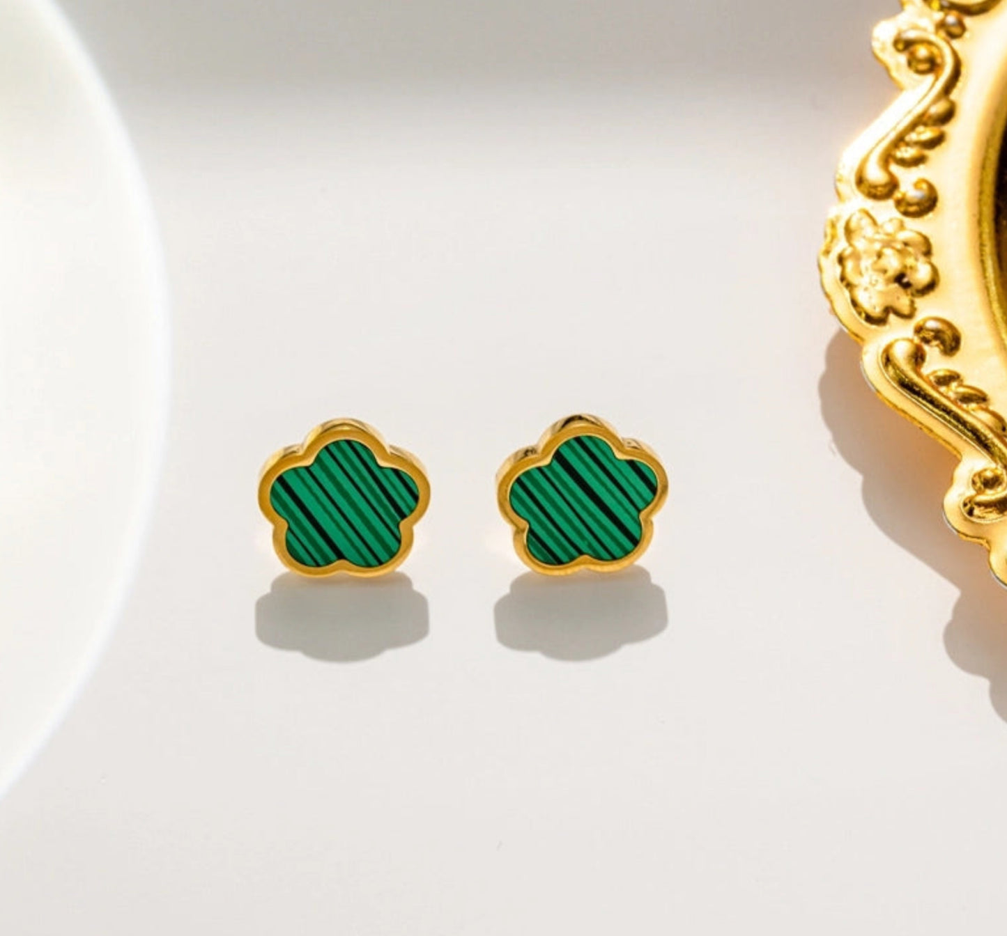 Ohrringe Flowers Green